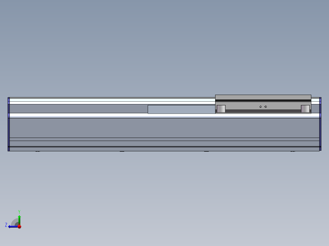 电动滑台模组SDM175内置模型右视图