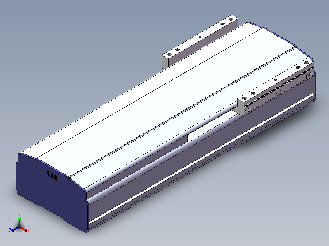 电动滑台模组SDM175内置模型正等轴测图