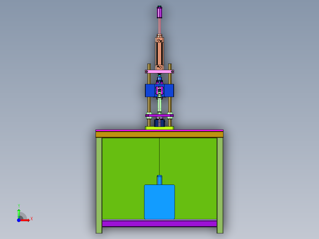 储能式植钉焊机前视图
