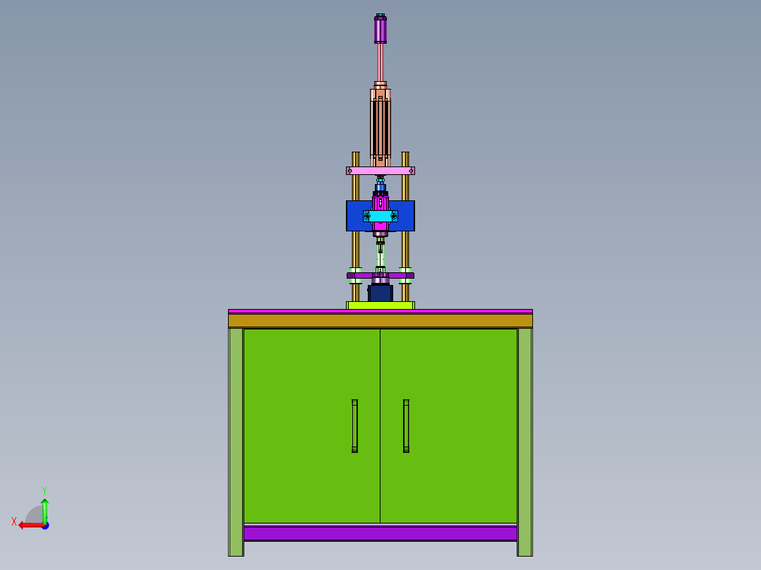 储能式植钉焊机后视图
