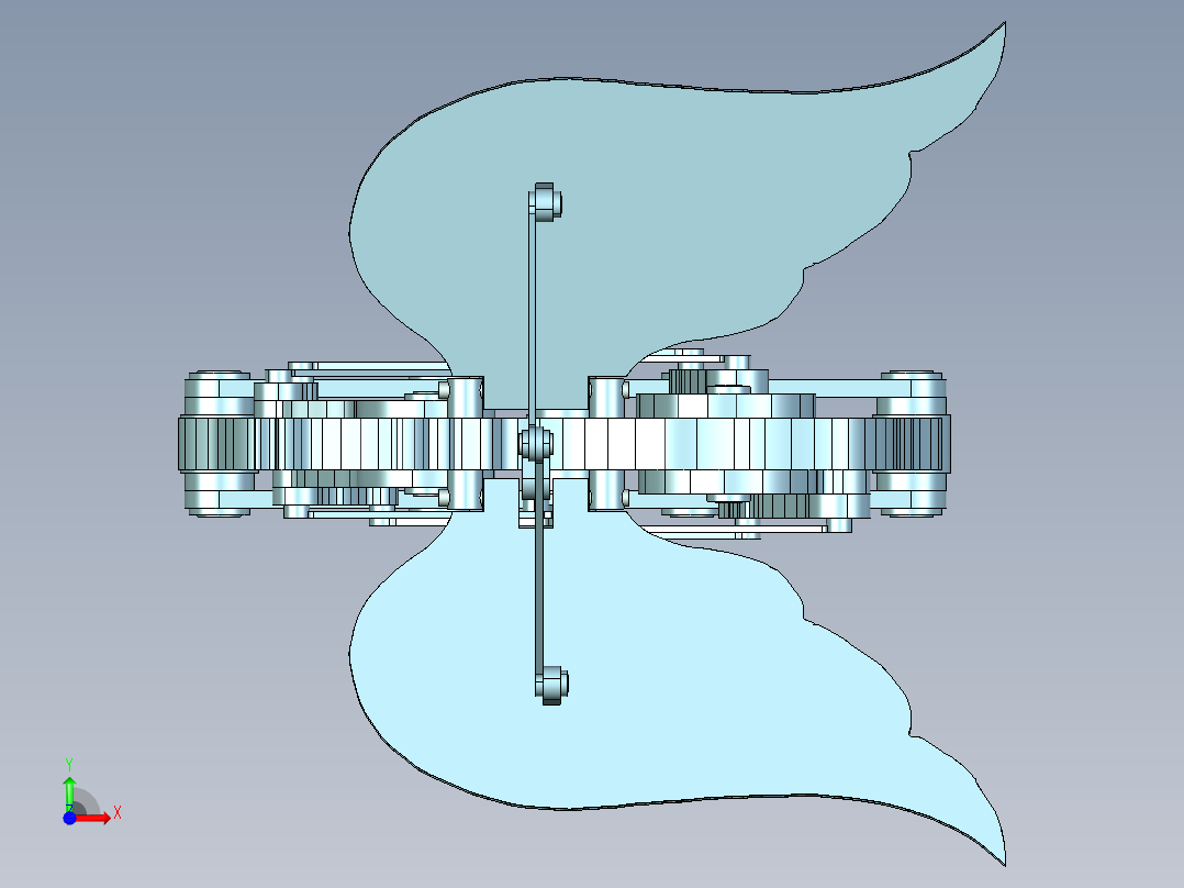 飞马机械模型前视图