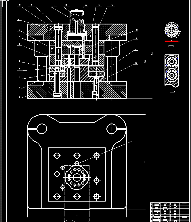 0031-分度盘零件冲孔落料复合模设计（倒装复合模）【全套13张CAD图】