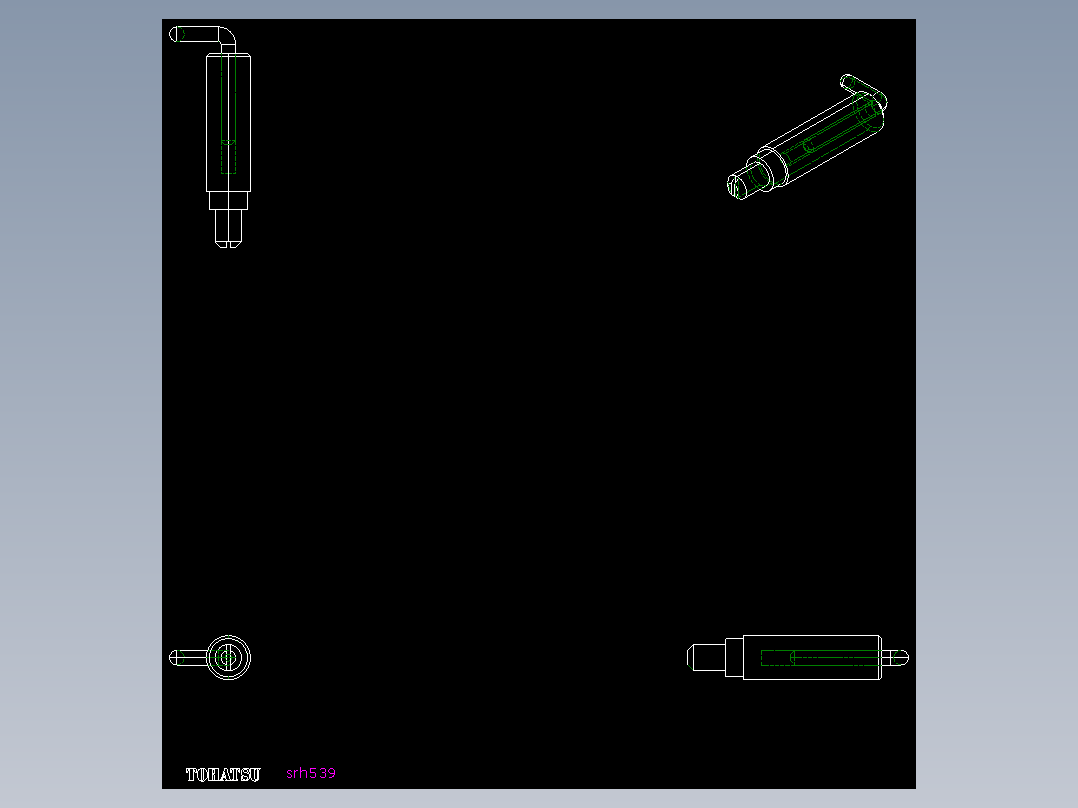 彈簧鉸鏈SRH-2D多系列多零件图纸模型