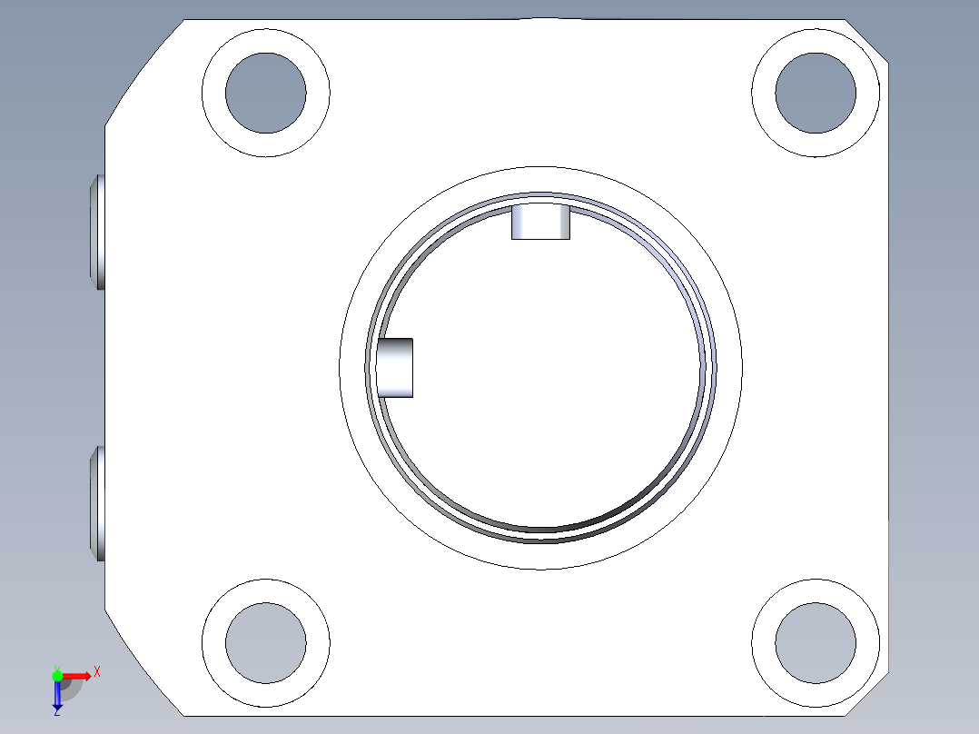 KOSMEKLHA0900-GR-F多系列多零件图纸模型俯视图