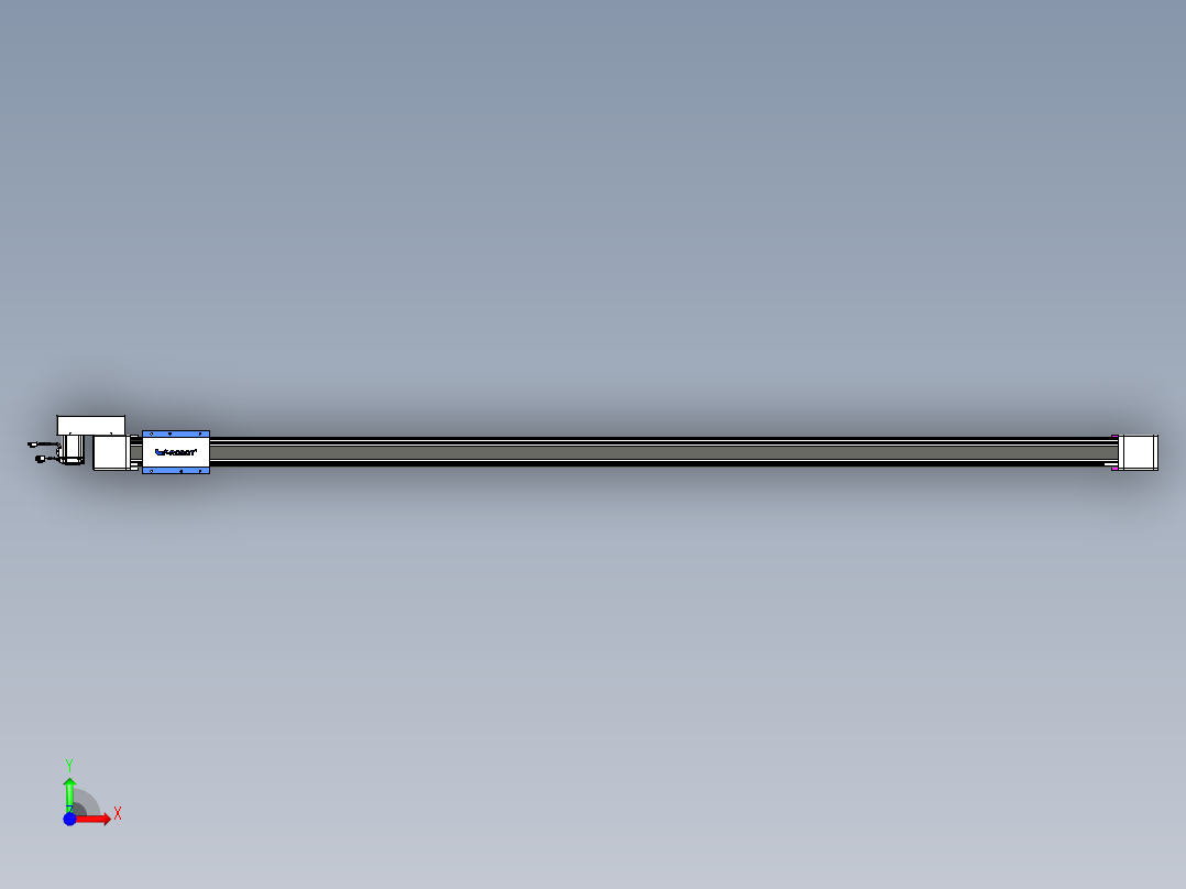 威洛博LB.GB同步带传动--欧规系列GB8-L96-S2400-BR-P40前视图