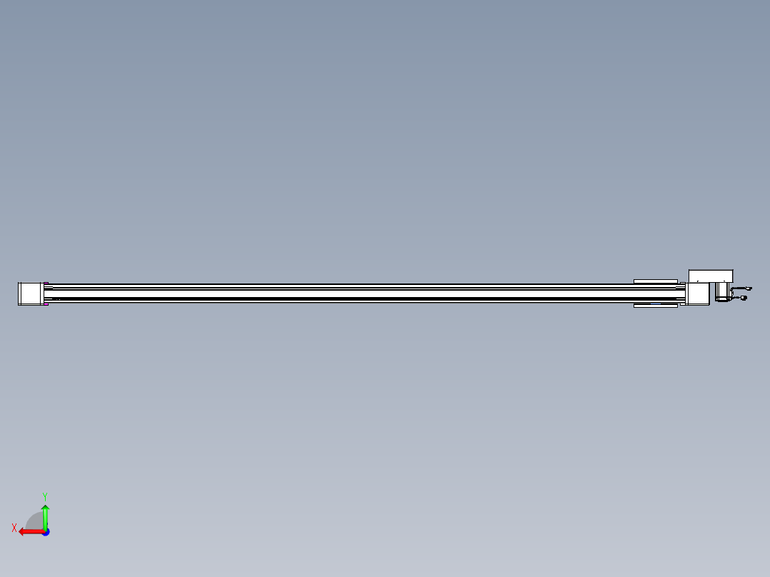 威洛博LB.GB同步带传动--欧规系列GB8-L96-S2400-BR-P40后视图