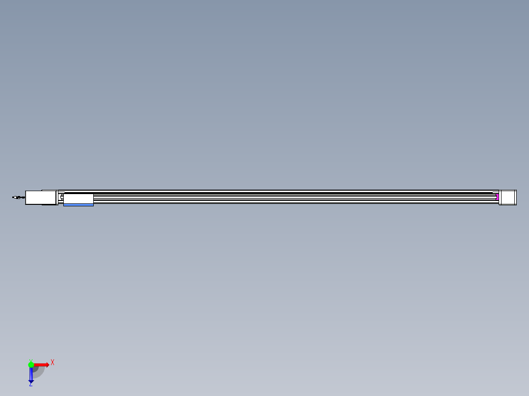 威洛博LB.GB同步带传动--欧规系列GB8-L96-S2400-BR-P40俯视图
