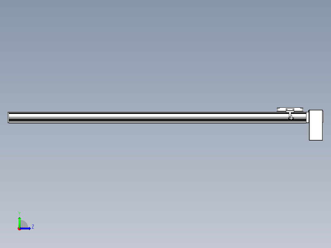 同步带全封闭直线模组TPA-HCB-105D-90-L1250-LP-C-P20-N3左视图