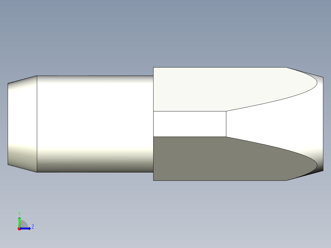 定位配件(A)2263-3D多系列多零件图纸模型左视图