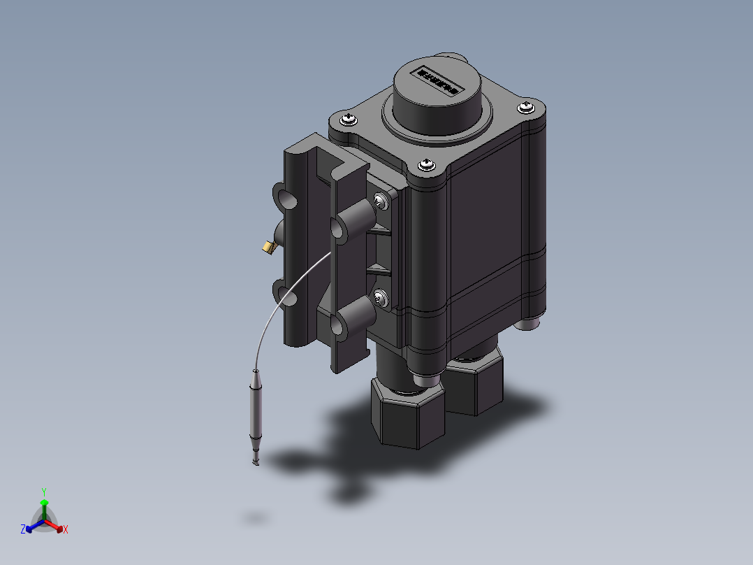 常用电伴热带温度控制器sw19可编辑正等轴测图