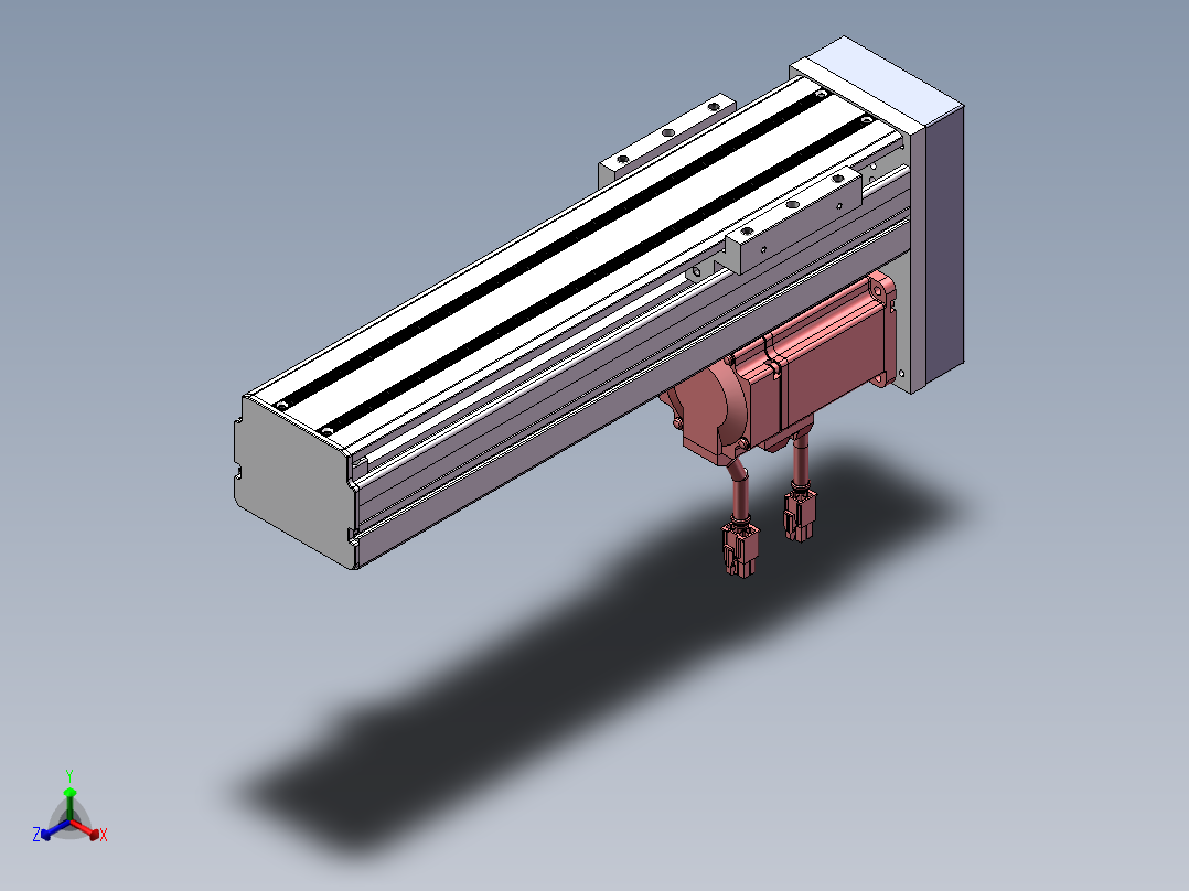 精密模组MY80S-T10-200L-P20B-BM-C4正等轴测图