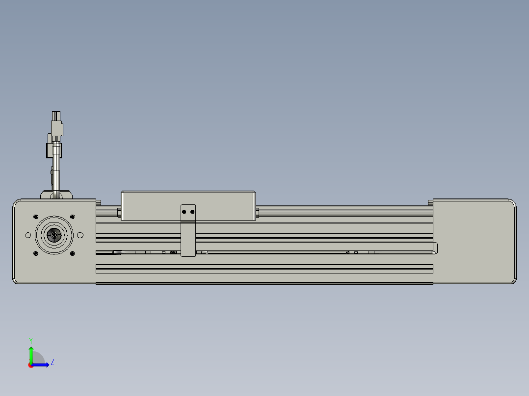 威洛博直线电机模组EB6-L140-S150-R-P40-MS3左视图