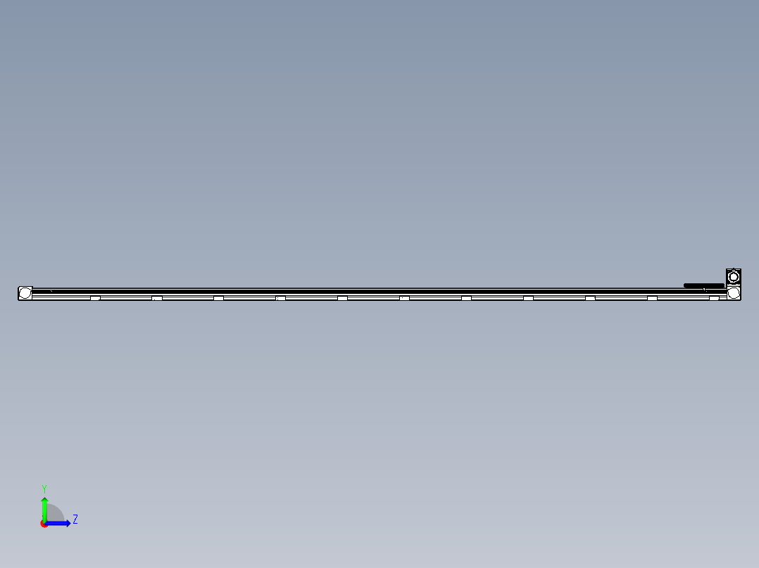 同步带滑台-欧规B8-L88-S4200-L-ZP75-D3-N10左视图
