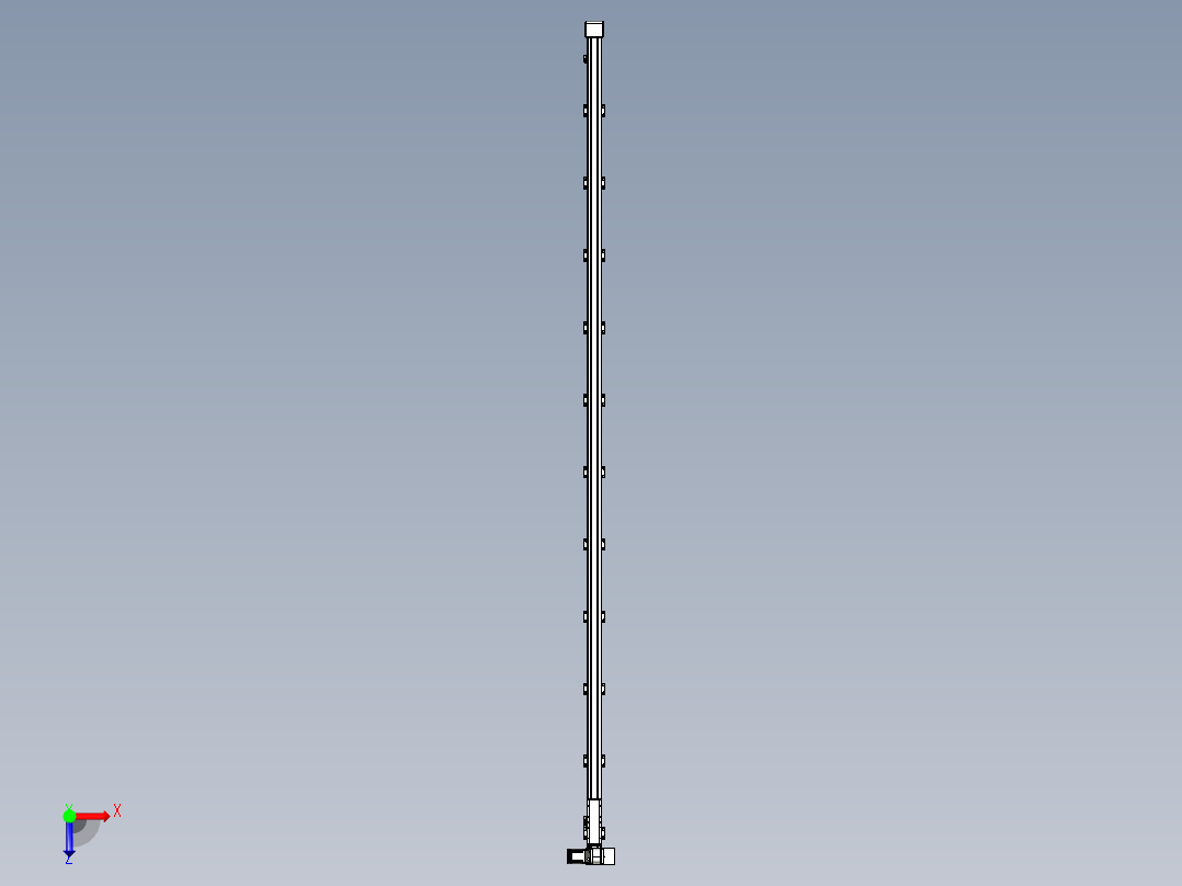 同步带滑台-欧规B8-L88-S4200-L-ZP75-D3-N10俯视图