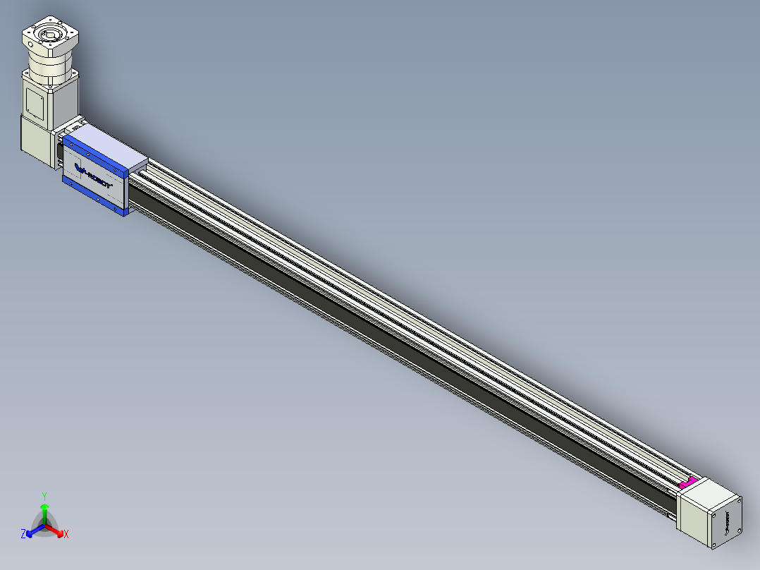 威洛博LB.GB同步带传动--欧规系列GB8-L192-S1600-BR-P75-K正等轴测图