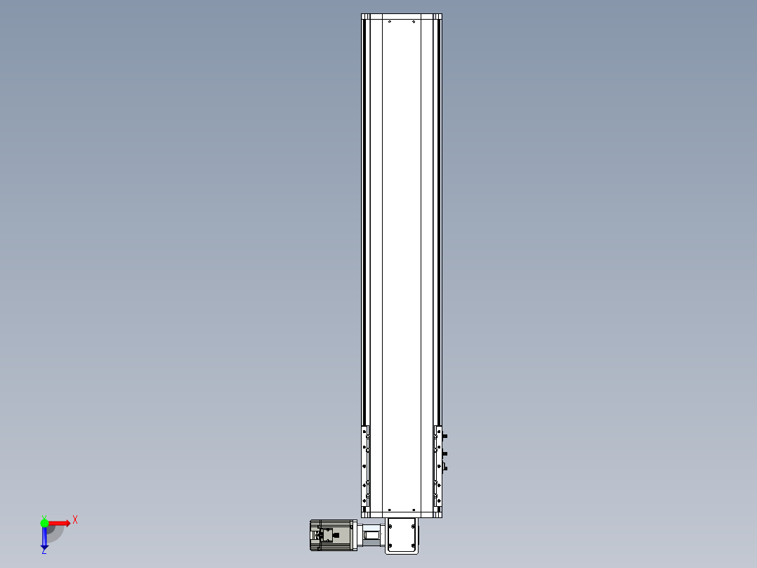 东锦同步带传动-直线滑台模组DH210B-L150-S950-BL-P750W-C3俯视图