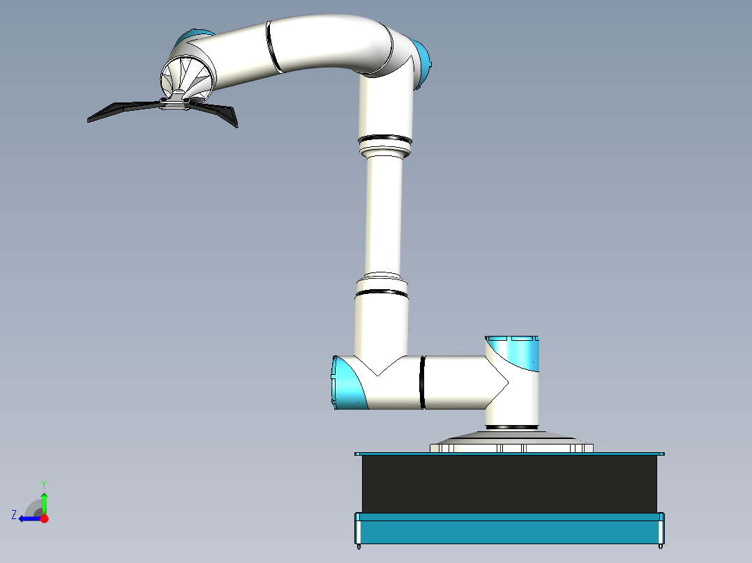 机械手模型右视图