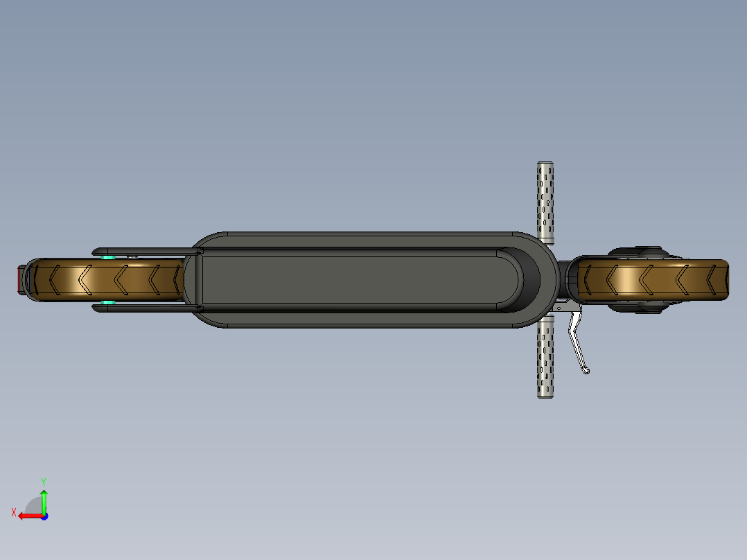 电动滑板车电动滑板车后视图
