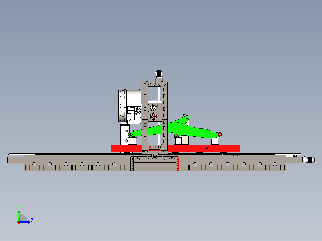 SHY-HDW4010双面镗铣加工中心左视图