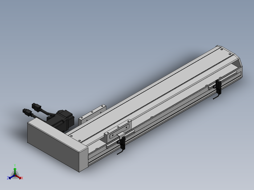 精密模组MY120-T10-350L-BR-P10B-C4-C正等轴测图