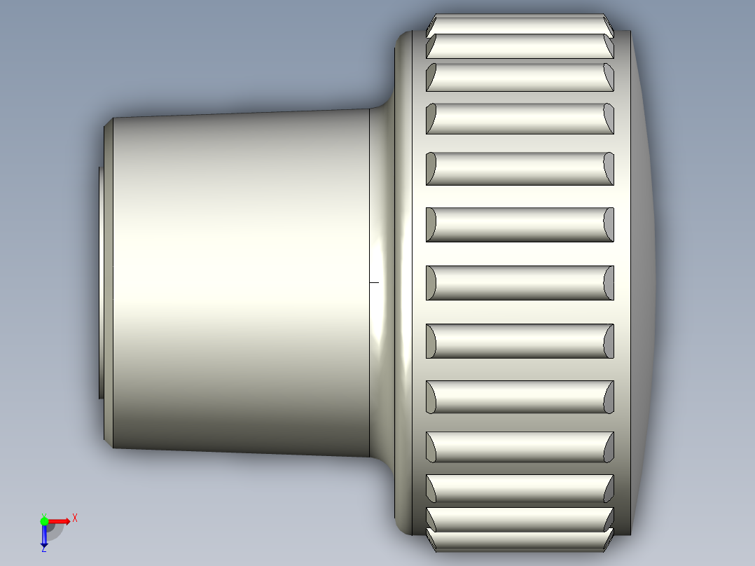 把手(凸紋)B.259,B.259-CLEAN-3D多系列多零件图纸模型俯视图