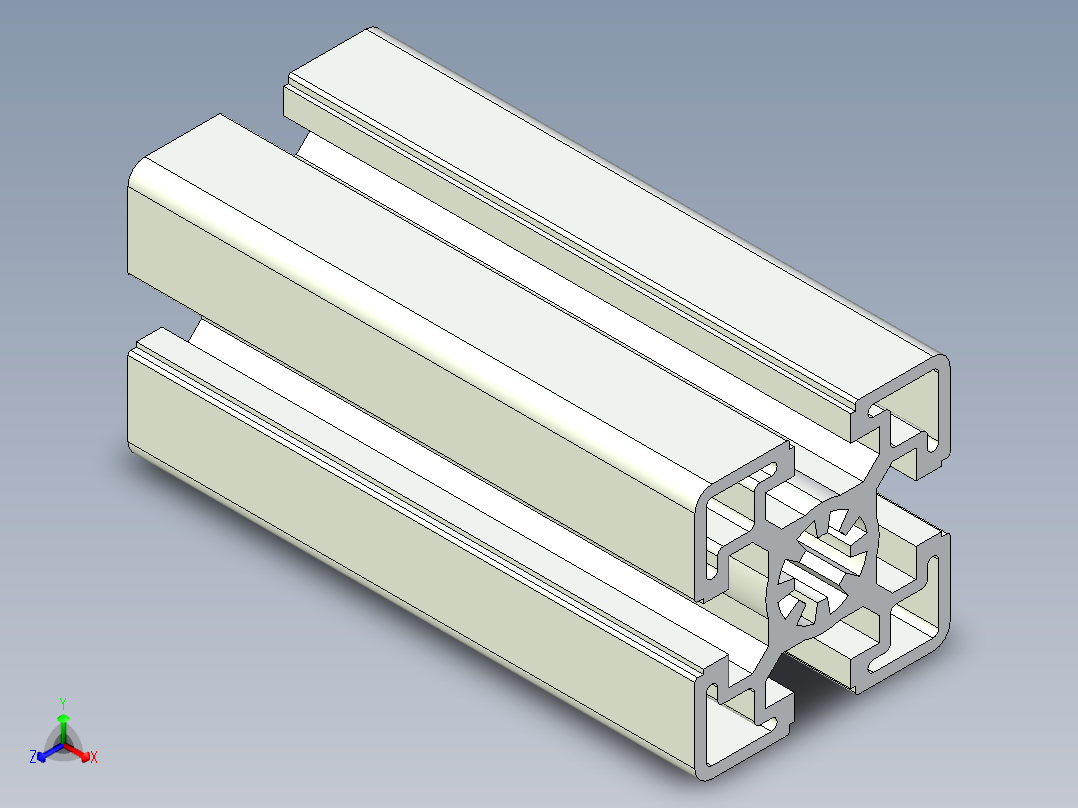 型材-BR 45X45H KJN990520.STEP正等轴测图