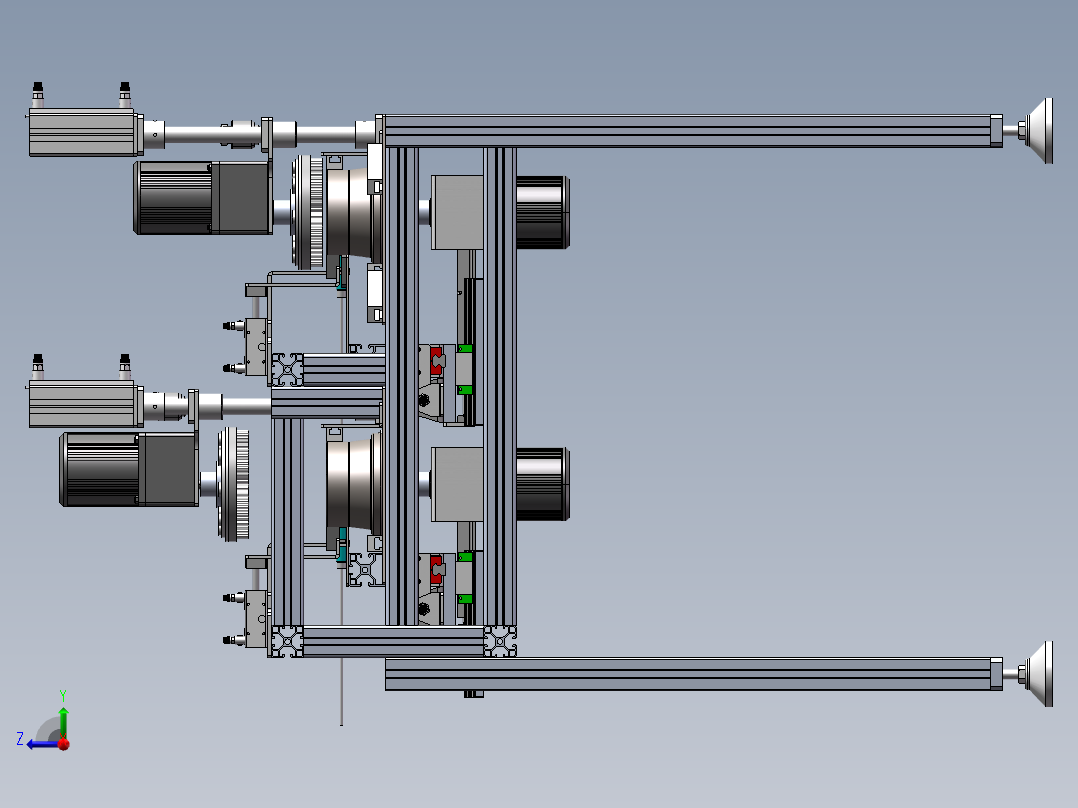 轴承抛光机的圆环零件清理机sw18可编辑右视图