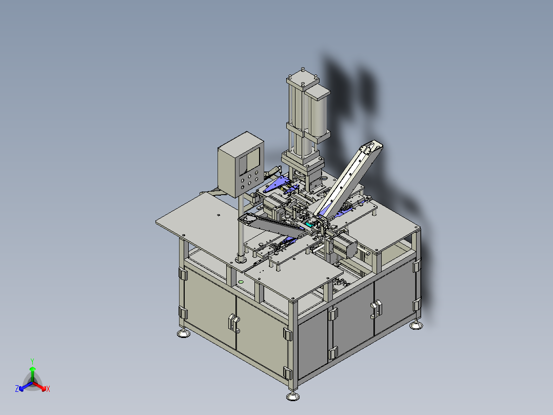 重型条铰组装机step