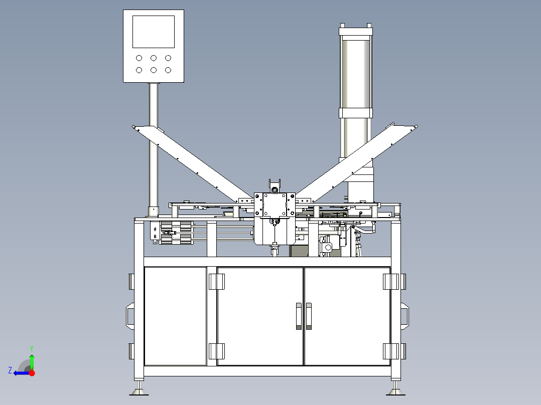 重型条铰组装机step右视图
