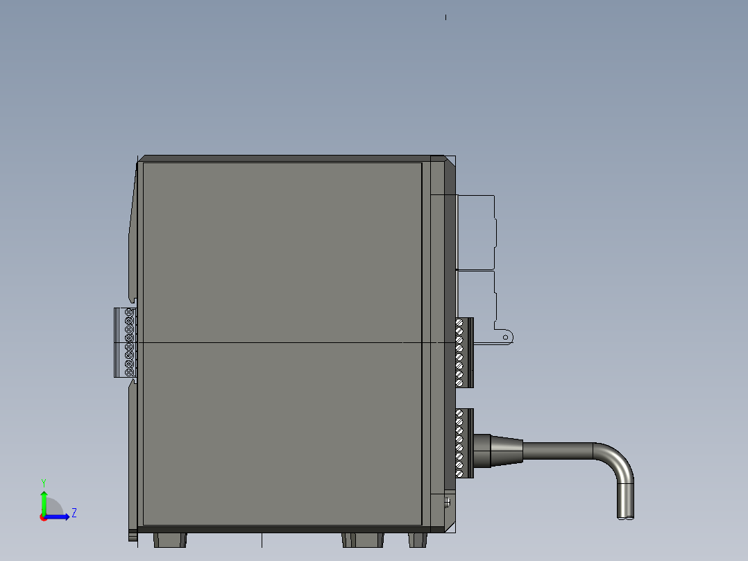 基恩士XG-7000A_7500A_XG-E700A_2_kc图纸模型左视图