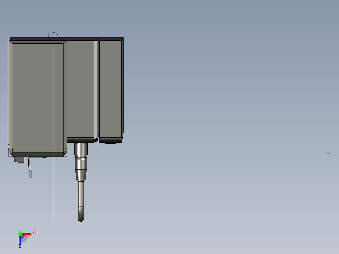 基恩士XG-7000A_7500A_XG-E700A_2_kc图纸模型俯视图