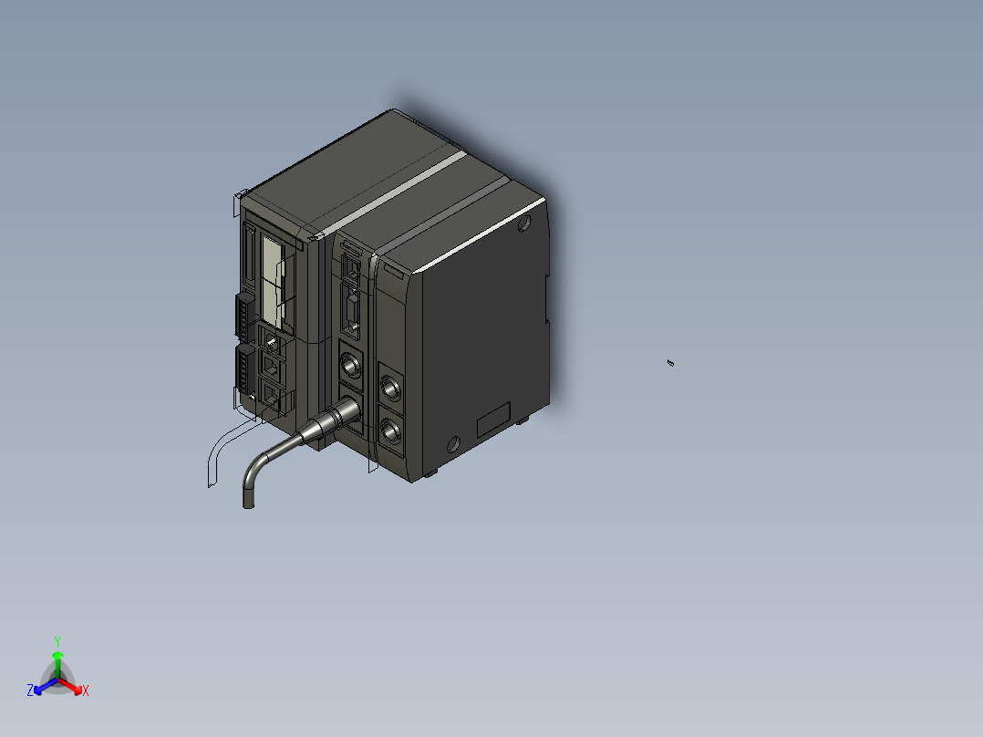 基恩士XG-7000A_7500A_XG-E700A_2_kc图纸模型正等轴测图