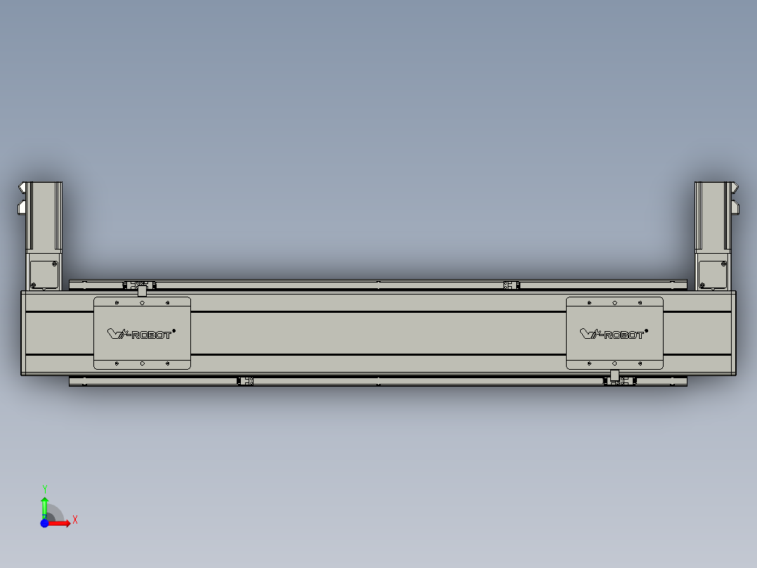 威洛博双电机滑台-VBC14S2-L100-S600-BLR-P40-C6前视图