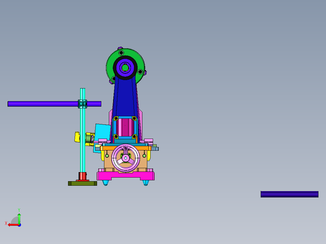 杆扭断强度测试机后视图