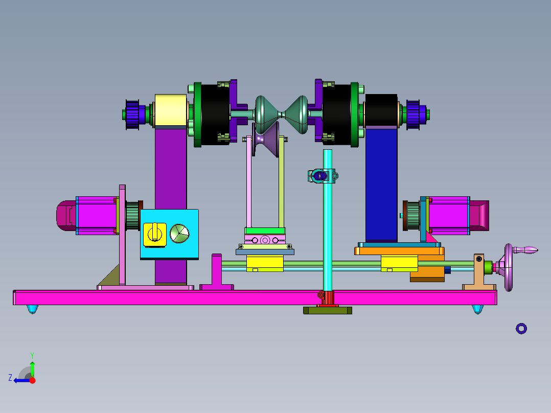 杆扭断强度测试机右视图