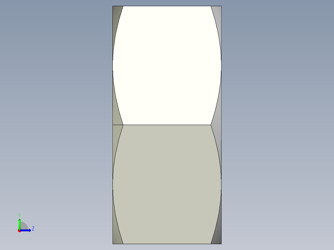 DIN 934 螺母-M4 Nut.STEP左视图