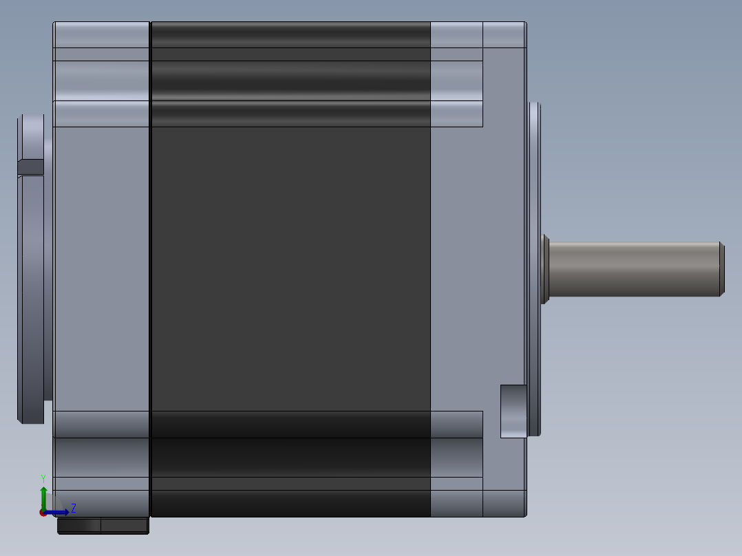 步进电机_左视图