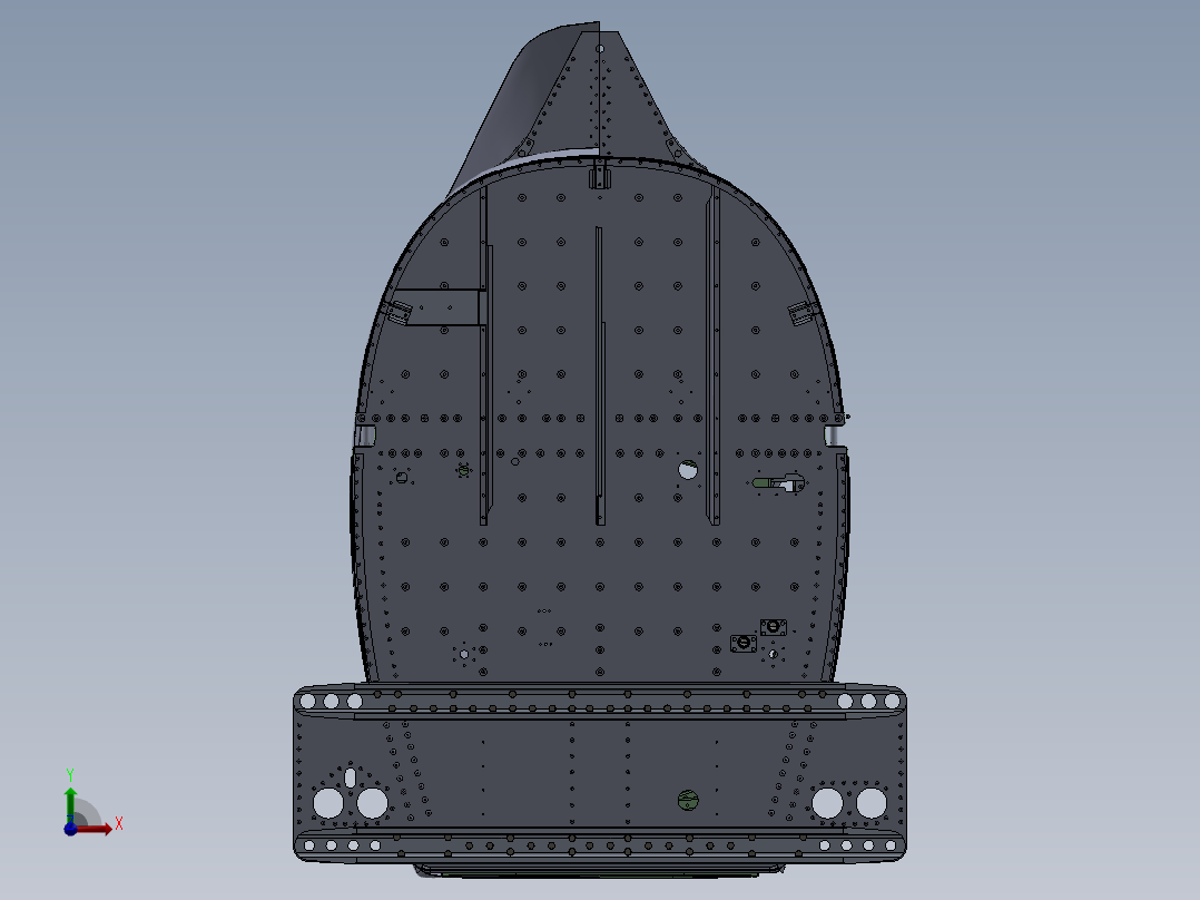 前车架组件前视图