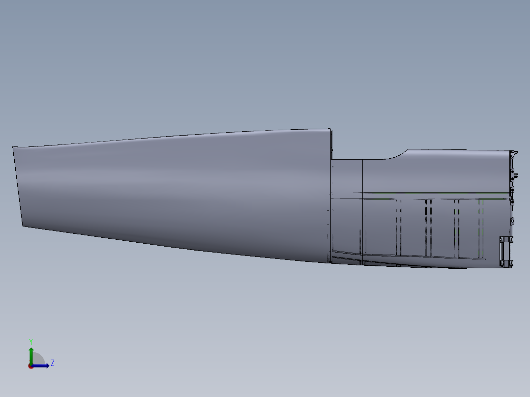 前车架组件左视图