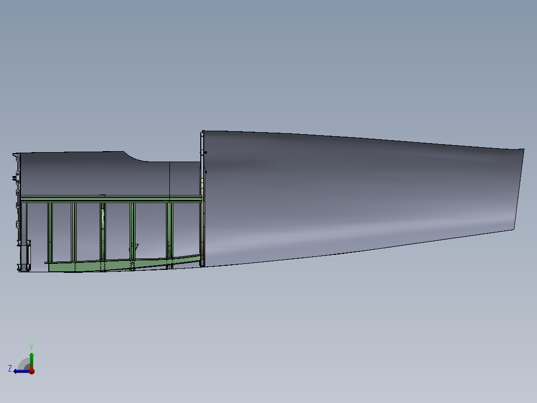 前车架组件右视图