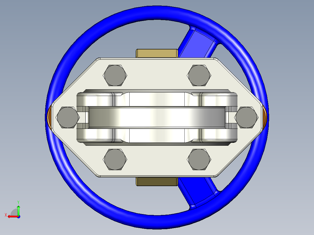 不锈钢闸阀后视图