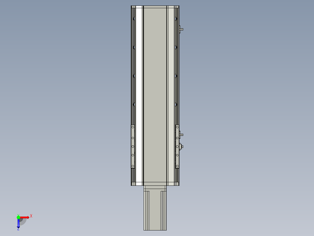 东锦丝杆传动-直线滑台模组DH170-C-L10-S350-BC-P750W-C3俯视图
