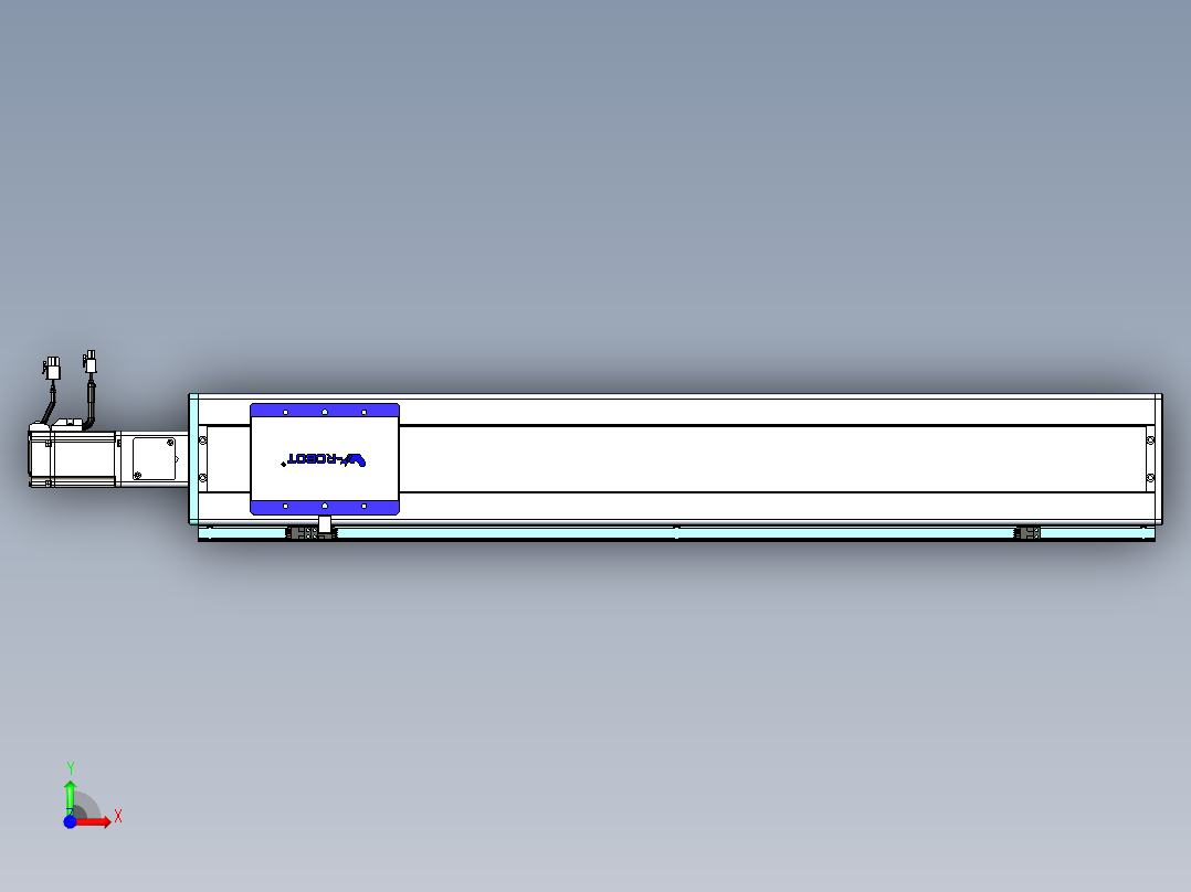 威洛博VC丝杆传动-无尘环境VC14-Lxx-C-S750-BC-ZP40-C3前视图