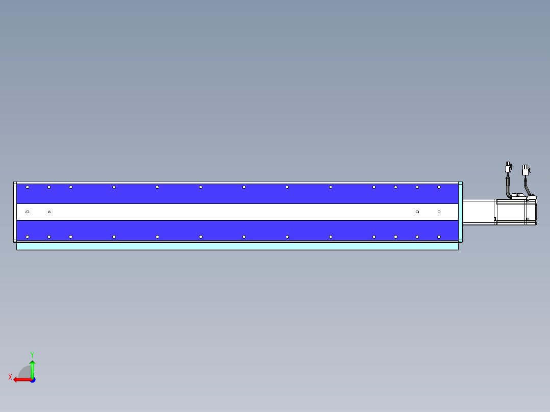 威洛博VC丝杆传动-无尘环境VC14-Lxx-C-S750-BC-ZP40-C3后视图