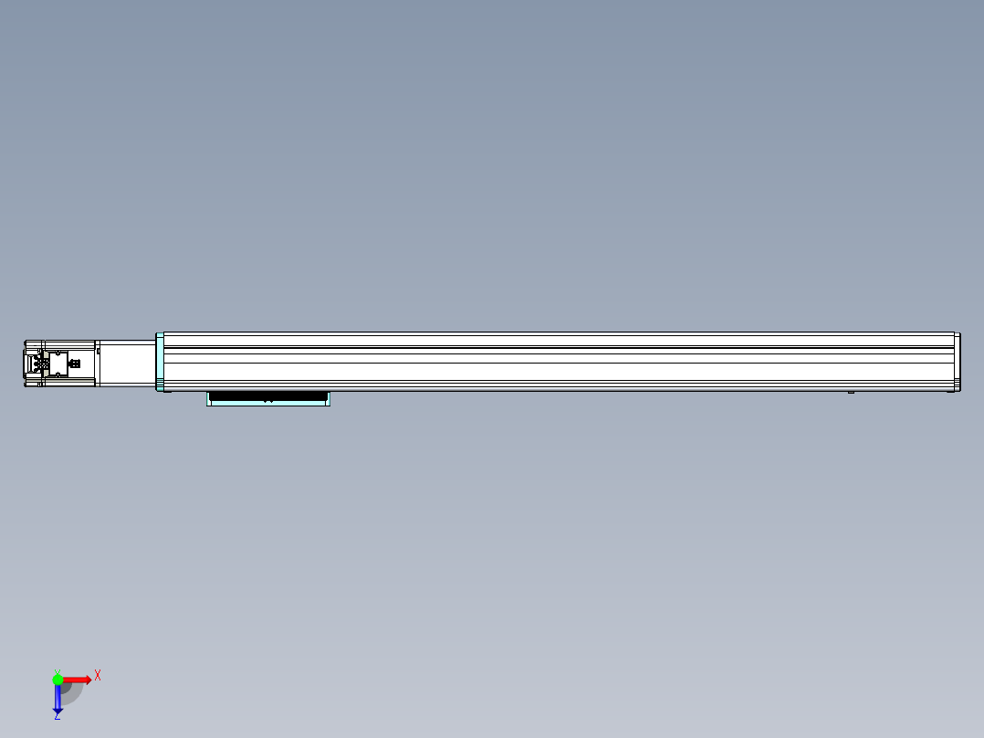 威洛博VC丝杆传动-无尘环境VC14-Lxx-C-S750-BC-ZP40-C3俯视图