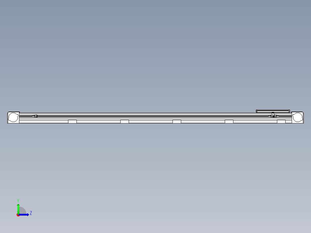 同步带滑台-欧规B8-L176-S1800-L-ZP40-D3-N5左视图