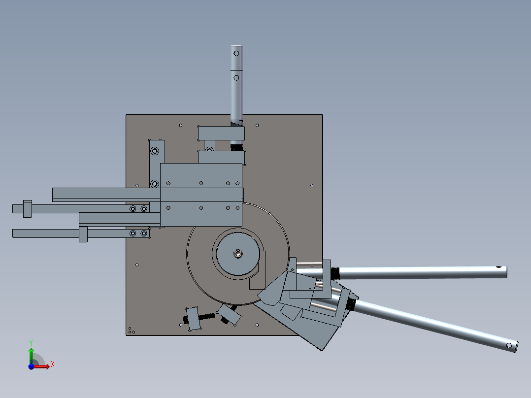手动弯管机模型设计+CAD=933861=60前视图