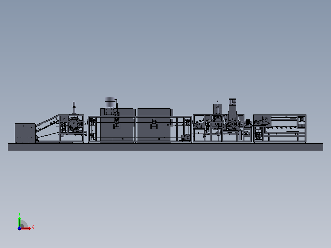 新能源电池管壳组装线体sw18前视图