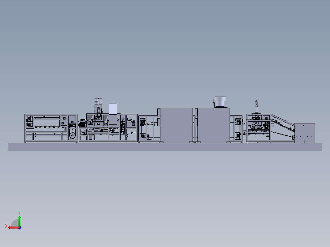 新能源电池管壳组装线体sw18后视图