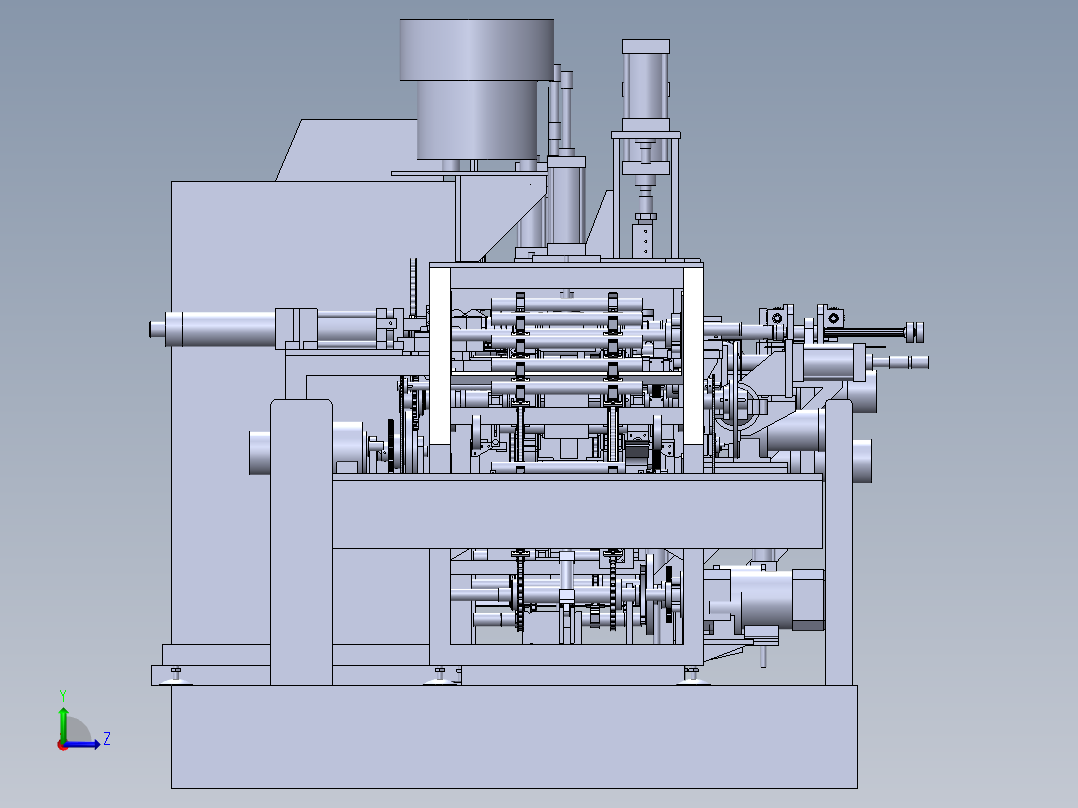 新能源电池管壳组装线体sw18左视图